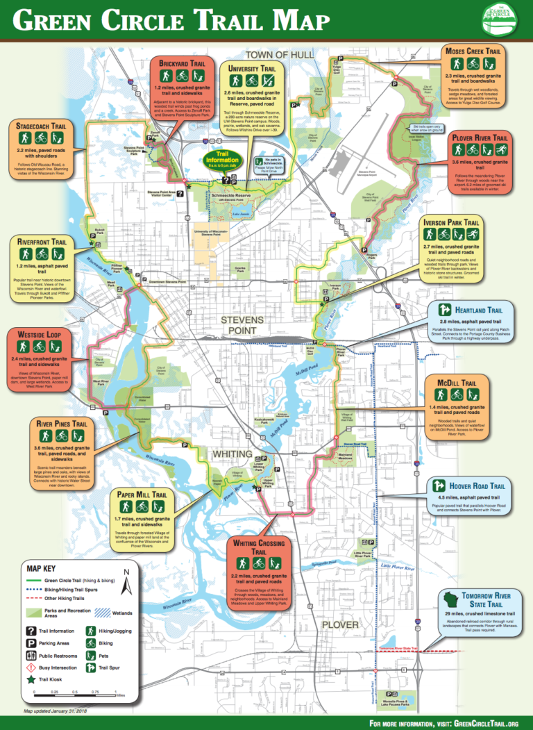 Biking The Green Circle Trail In Stevens Point Wisconsin